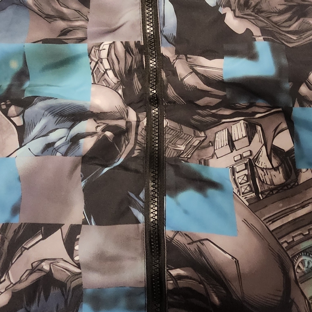 DC Comics Joker Vs Batman Checkered Windbreaker - Picture 16 of 16